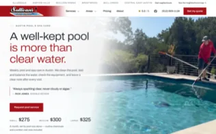Homepage of Sullivan's Pool Service, captured 2026-09-20